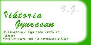 viktoria gyurcsan business card