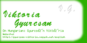 viktoria gyurcsan business card